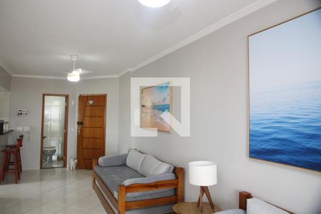 Sala de apartamento para alugar com 1 quarto, 70m² em Tupi, Praia Grande