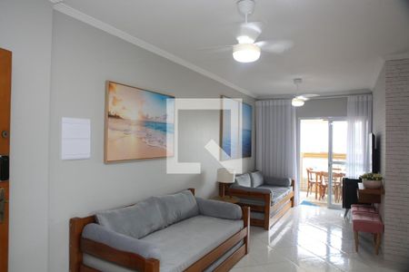 Sala de apartamento para alugar com 1 quarto, 70m² em Tupi, Praia Grande