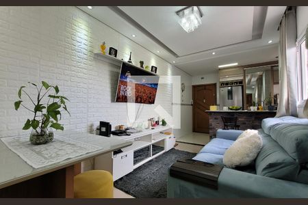 Sala de apartamento à venda com 2 quartos, 100m² em Jardim Santo Alberto, Santo André