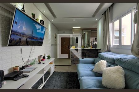 Sala de apartamento à venda com 2 quartos, 100m² em Jardim Santo Alberto, Santo André