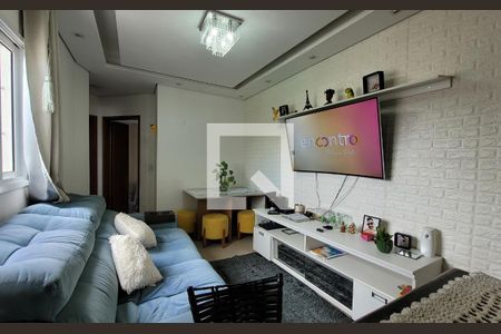 Sala de apartamento à venda com 2 quartos, 100m² em Jardim Santo Alberto, Santo André