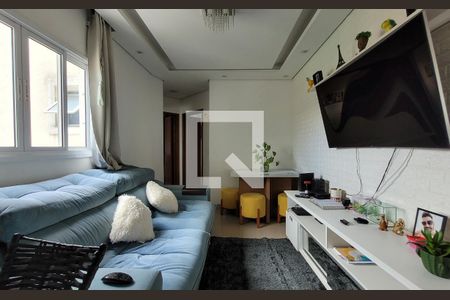 Sala de apartamento à venda com 2 quartos, 100m² em Jardim Santo Alberto, Santo André