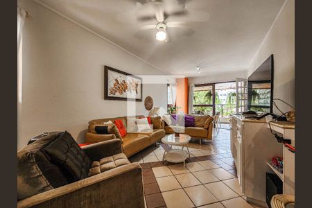 Sala de apartamento para alugar com 3 quartos, 140m² em Barra Funda, Guarujá