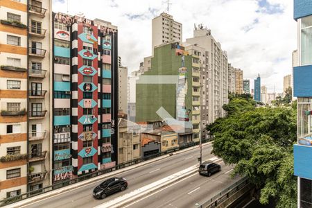 Vista do Studio de kitnet/studio para alugar com 1 quarto, 27m² em Vila Buarque, São Paulo