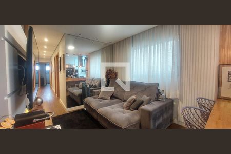 Sala de apartamento à venda com 3 quartos, 140m² em Vila Humaita, Santo André