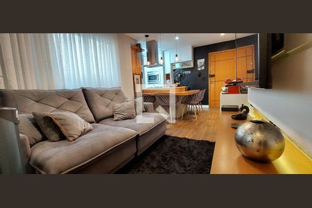 Sala de apartamento à venda com 3 quartos, 140m² em Vila Humaita, Santo André