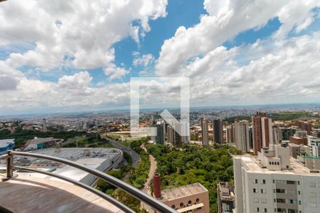 Varanda da Sala de apartamento à venda com 3 quartos, 80m² em Belvedere, Belo Horizonte