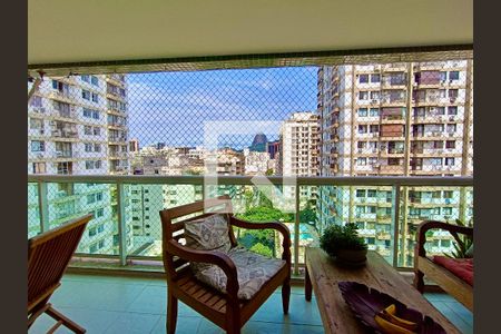 Sala vista  de apartamento à venda com 3 quartos, 116m² em Botafogo, Rio de Janeiro