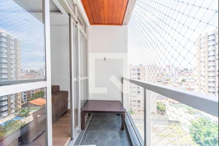 Varanda da Sala de apartamento à venda com 2 quartos, 68m² em Vila Valparaiso, Santo André