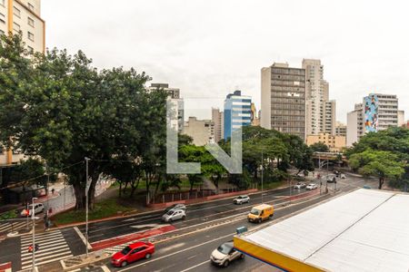 Varanda - Vista de apartamento à venda com 1 quarto, 36m² em Campos Elíseos, São Paulo