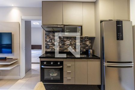 Cozinha de apartamento à venda com 1 quarto, 36m² em Campos Elíseos, São Paulo