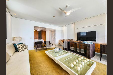 Sala de apartamento para alugar com 4 quartos, 180m² em Vila Luis Antonio, Guarujá