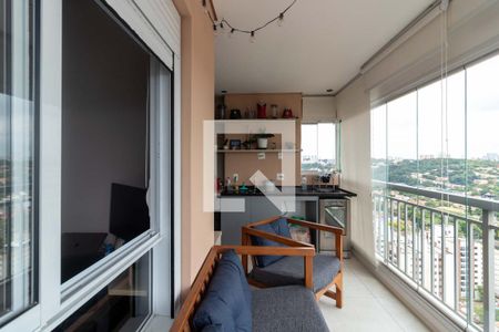 Varanda gourmet de apartamento à venda com 2 quartos, 66m² em Caxingui, São Paulo