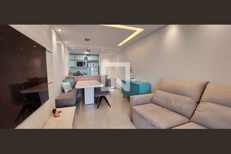 Sala de apartamento à venda com 2 quartos, 74m² em Campestre, Santo André
