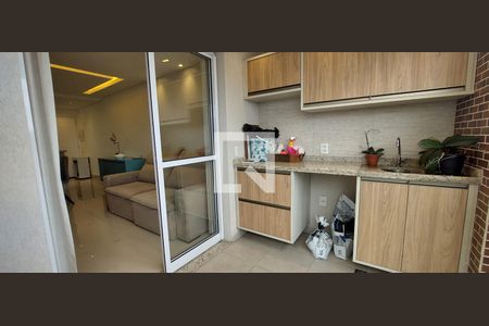 Varanda Sala de apartamento à venda com 2 quartos, 74m² em Campestre, Santo André