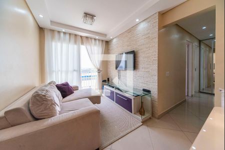 Sala de apartamento à venda com 2 quartos, 50m² em Vila Homero Thon, Santo André