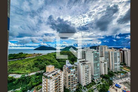 Vista da Sacada de apartamento para alugar com 3 quartos, 110m² em Vila Luis Antonio, Guarujá