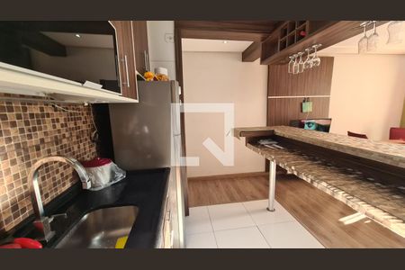 Cozinha e Área de Serviço de apartamento à venda com 3 quartos, 76m² em Jardim Guarani, Jundiaí