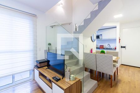 Sala de apartamento à venda com 1 quarto, 53m² em Vila Yara, Osasco