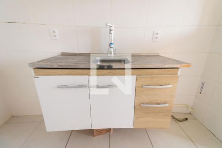 Cozinha de apartamento para alugar com 1 quarto, 27m² em Jardim Planalto, São Paulo