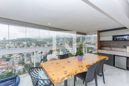 Varanda da Sala de apartamento à venda com 3 quartos, 212m² em São Bento, Belo Horizonte