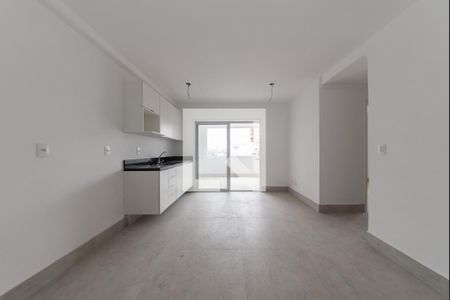 Sala - Cozinha Integrada de apartamento para alugar com 2 quartos, 66m² em Parque das Nações, Santo André