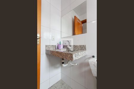 Banheiro da Suíte de apartamento à venda com 3 quartos, 76m² em Jardim Atlântico, Belo Horizonte