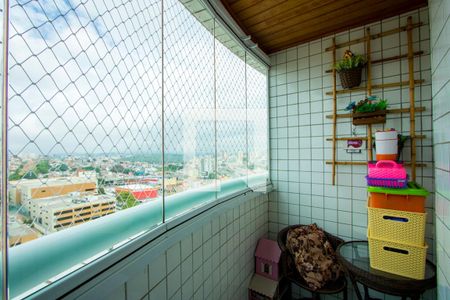 Varanda da sala de apartamento à venda com 3 quartos, 90m² em Vila Gilda, Santo André
