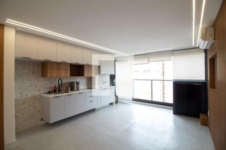 Sala de apartamento à venda com 1 quarto, 48m² em Campo Belo, São Paulo
