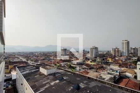 Vista da Sacada Sala de apartamento para alugar com 2 quartos, 67m² em Nova Mirim, Praia Grande