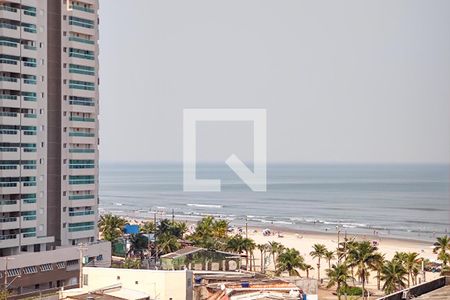 Vista da Sacada Sala de apartamento para alugar com 2 quartos, 69m² em Nova Mirim, Praia Grande