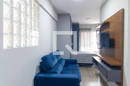 Sala de apartamento para alugar com 1 quarto, 38m² em Centro, Curitiba