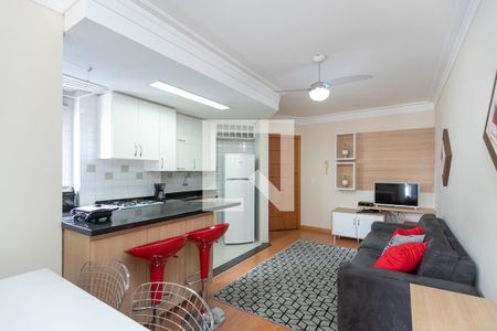 Sala de apartamento para alugar com 1 quarto, 34m² em Rebouças, Curitiba