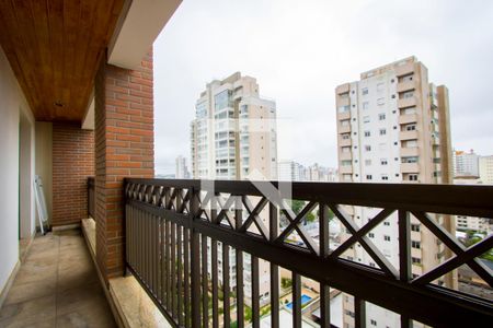 Varanda da sala de apartamento à venda com 4 quartos, 183m² em Centro, Santo André