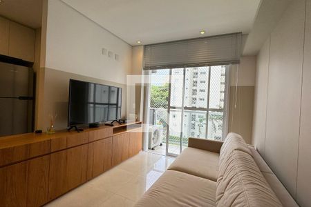 Sala de apartamento à venda com 1 quarto, 52m² em Alphaville Industrial, Barueri