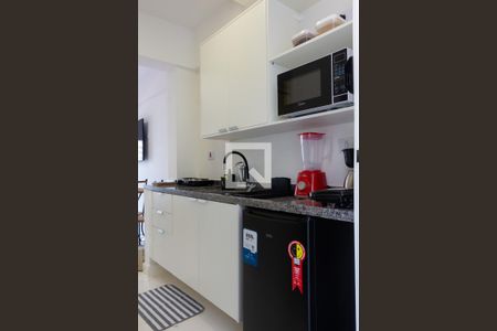 Cozinha de kitnet/studio para alugar com 1 quarto, 22m² em Jardim das Vertentes, São Paulo