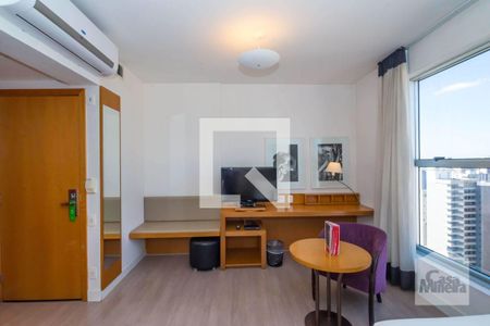 Sala de apartamento à venda com 1 quarto, 28m² em Santo Agostinho, Belo Horizonte