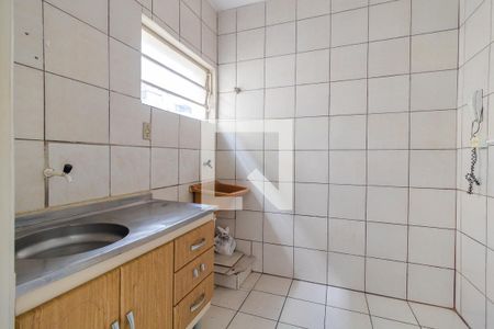 Cozinha de kitnet/studio à venda com 1 quarto, 25m² em Menino Deus, Porto Alegre