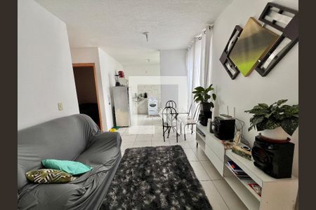 Sala de apartamento para alugar com 2 quartos, 45m² em Cabral, Contagem