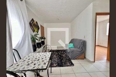 Sala de apartamento para alugar com 2 quartos, 45m² em Cabral, Contagem