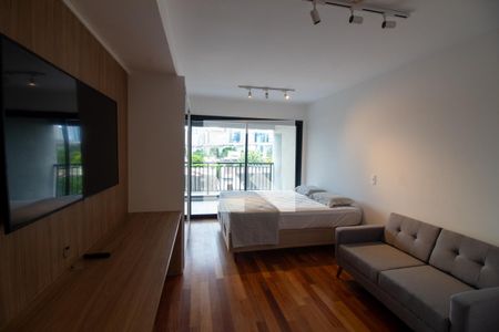 Sala - Studio de kitnet/studio para alugar com 1 quarto, 34m² em Vila Cordeiro, São Paulo