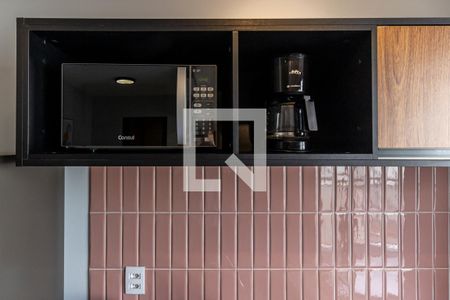 Cozinha - Microondas de apartamento para alugar com 1 quarto, 34m² em Vila Buarque, São Paulo