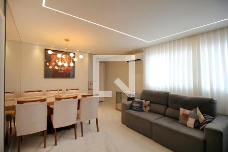 Sala de apartamento à venda com 3 quartos, 82m² em Sagrada Família, Belo Horizonte