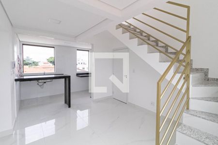 Sala  de apartamento à venda com 2 quartos, 99m² em São João Batista, Belo Horizonte