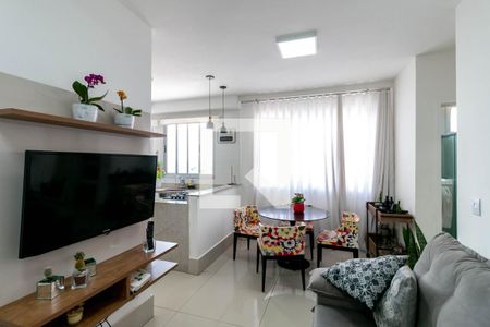Sala de apartamento à venda com 2 quartos, 53m² em Buritis, Belo Horizonte