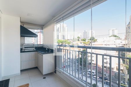 Varanda Gourmet de apartamento à venda com 3 quartos, 83m² em Vila Assunção, Santo André