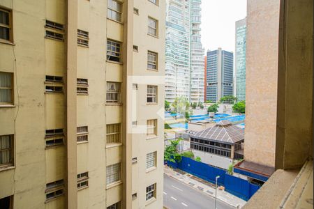 Vista da Sala de apartamento à venda com 1 quarto, 33m² em Cerqueira César, São Paulo