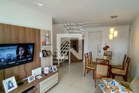 sala de apartamento à venda com 4 quartos, 126m² em Pechincha, Rio de Janeiro