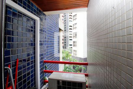 Varanda da Sala de apartamento à venda com 1 quarto, 50m² em Centro, Belo Horizonte