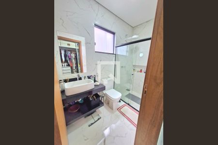 banheiro suite de casa à venda com 3 quartos, 164m² em Lagoa Santa, Lagoa Santa